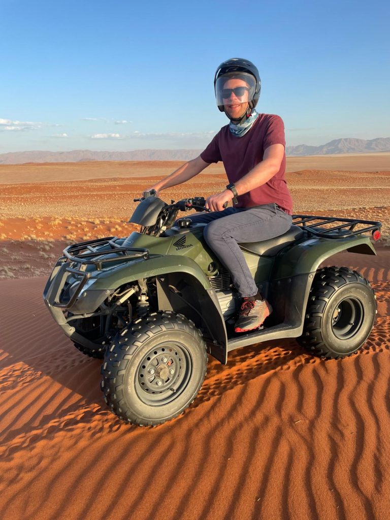 Jonny May in Namibia