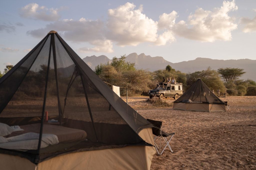 Tents for star gazing at Sarara