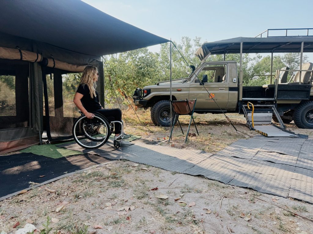 Sophie Morgan at the Adapted Mobile Safari Camp